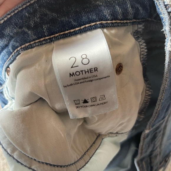 MOTHER SUPERIOR Denim The Flirt Jeans Cold Feet Wash Size 28 Distressed - Picture 9 of 14